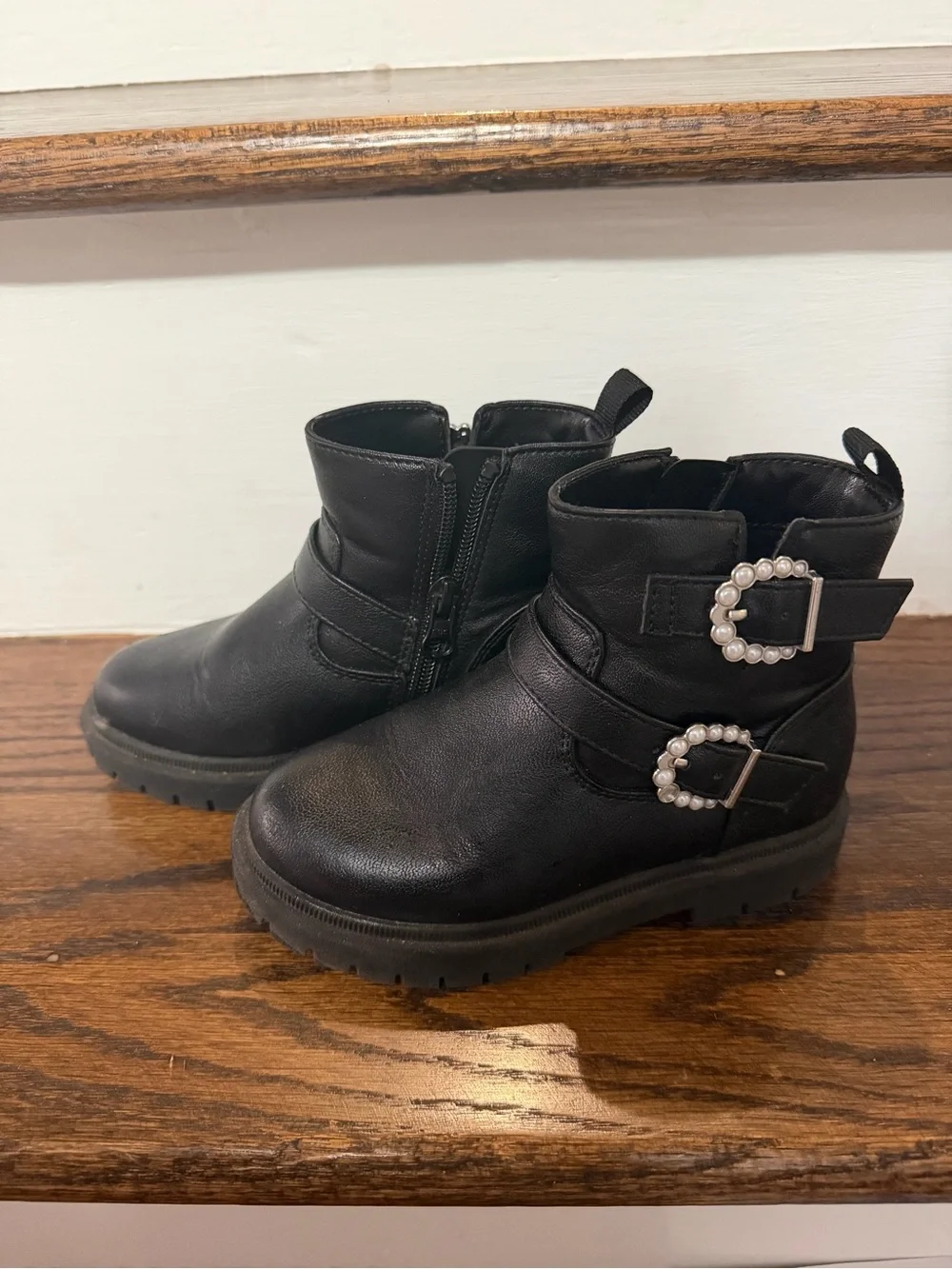 Cat & Jack Toddler Black Boots - Size 10